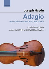Adagio from Violin Concerto in G Violin and Piano EPRINT cover